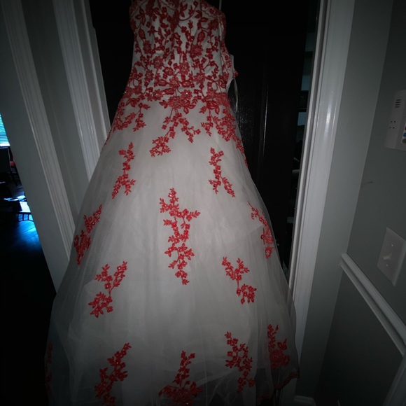 Tiffany Designs Timeless Red Ball Gown - Picture 2 of 6